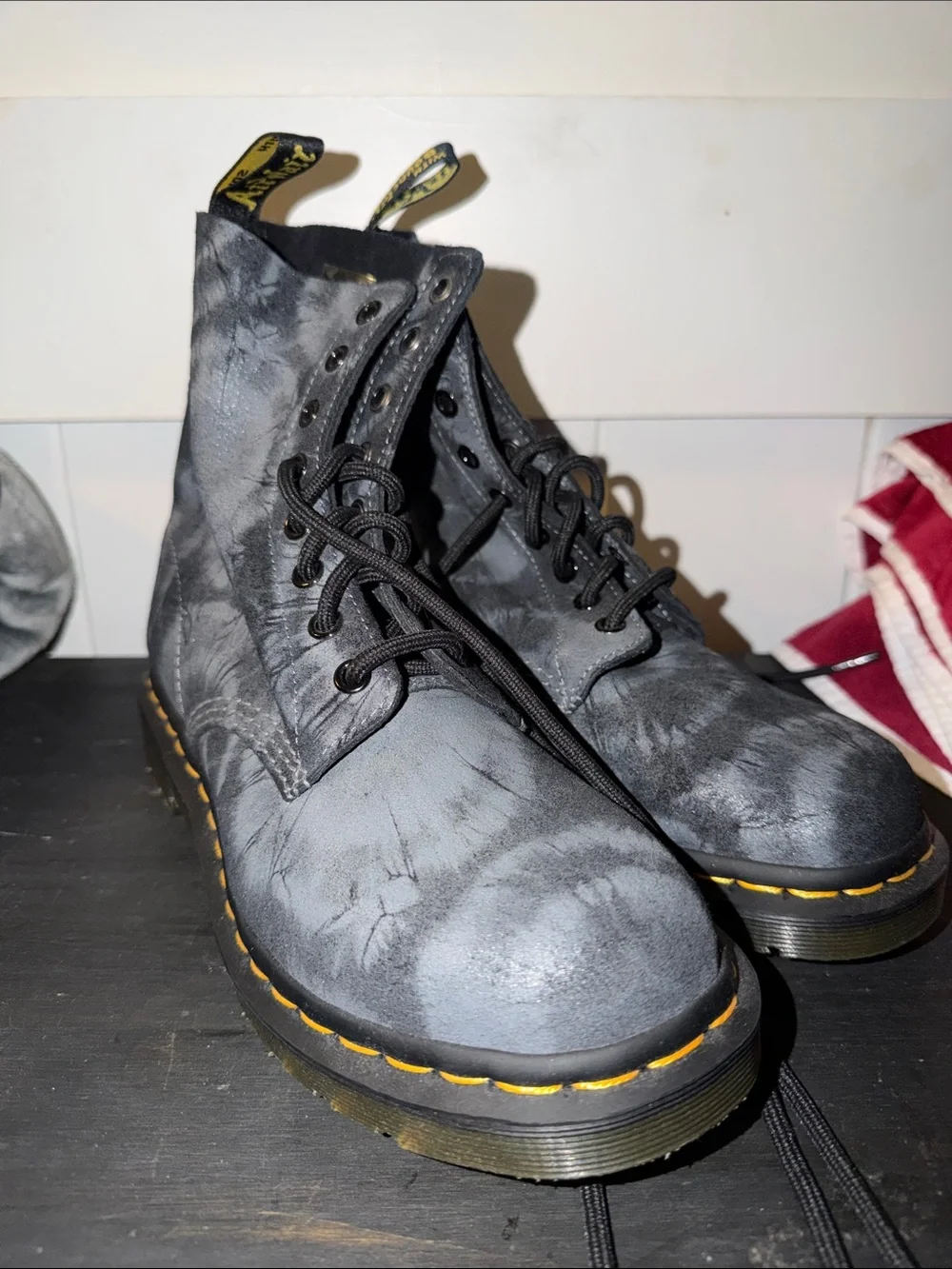 NWOT TYE DYE DR MARTENS